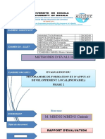 Rapport D'evaluation Du Profadel Phase 2 - 1