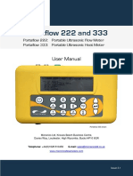 Portaflow 333 222 English User Manual Issue 3
