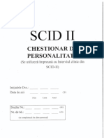 SCID II- Chestionar de Personalitate