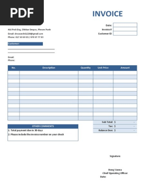 Invoice Sample