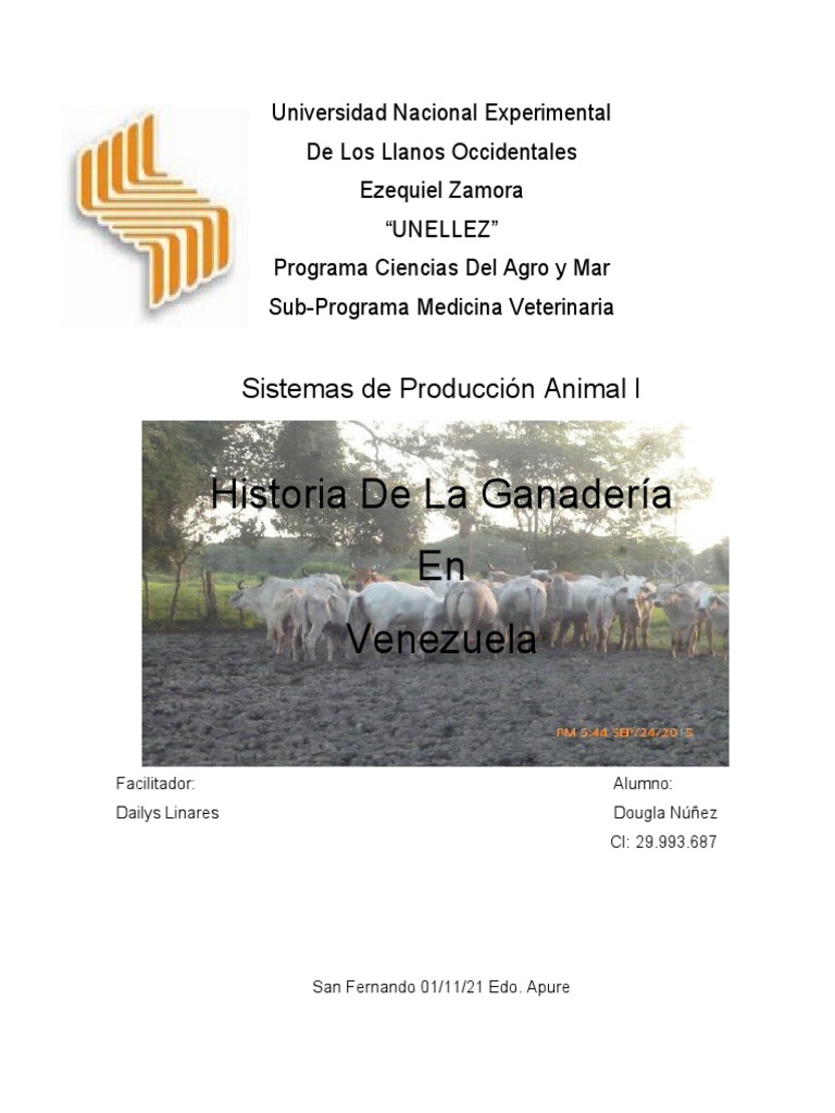 Historia de La Ganaderia en Venezuela | PDF | Vacas | Animales domesticados