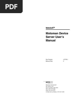 Motoman Device Server User'S Manual: Motosoft