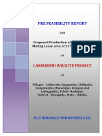 Pre Feasibility Report: Lakharshi Bauxite Project