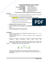 Mata Kuliah Prog. Studi / Semester: Hari, Tanggal: Jam Mulai/ Durasi: Dosen: Sifat