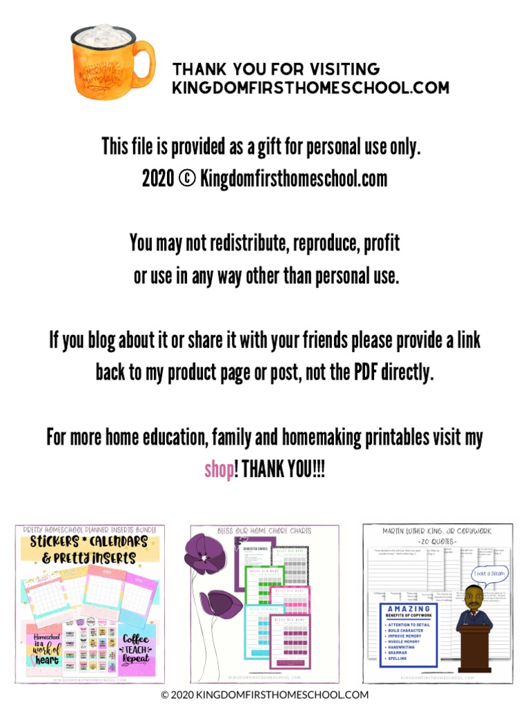 Printable Family Quarantine Bucket List | PDF