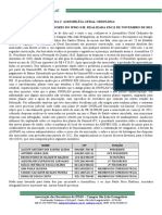 Ata 1a Assembléia Geral Ordinária Associação Servidores IFMG-SJE