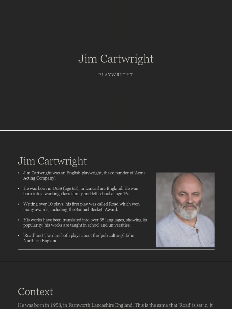 Jim Cartwright Road PDF