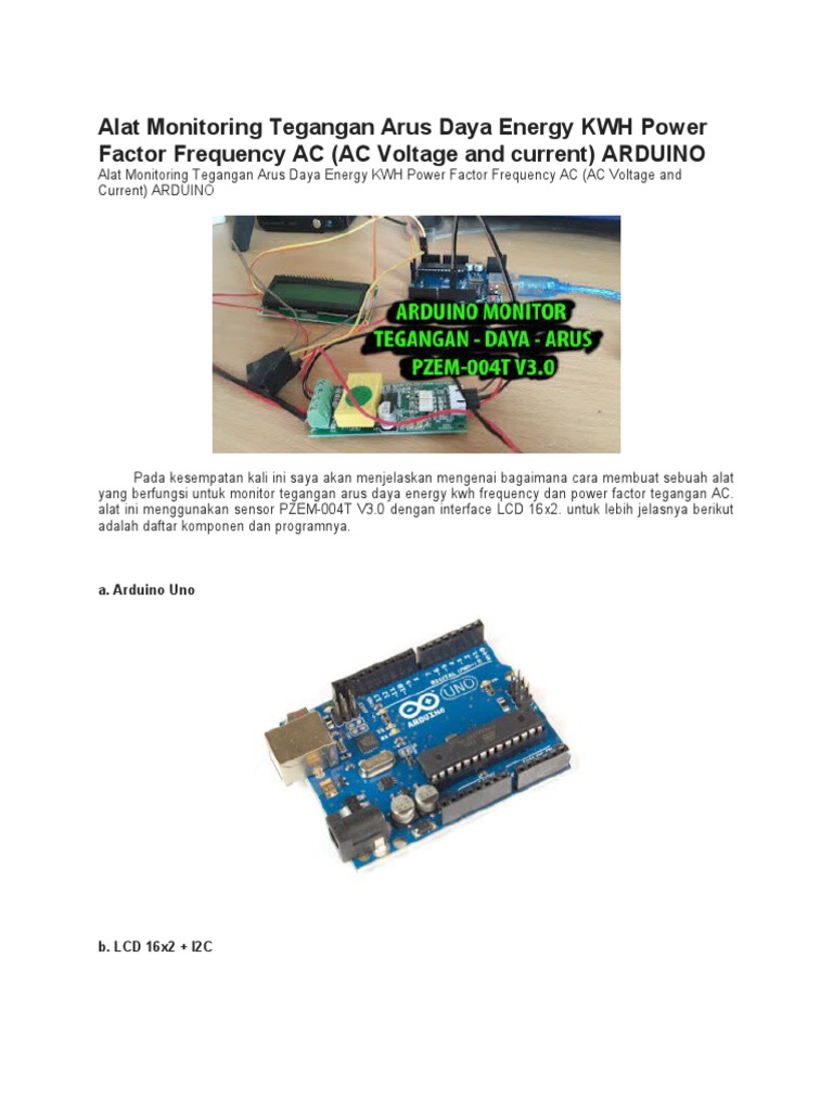 PZEM-Arduino-LCD I2C | PDF | Komputer