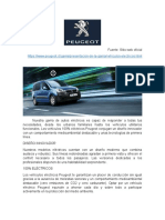Peugeot Presentación de la Gama Vehículos Eléctricos