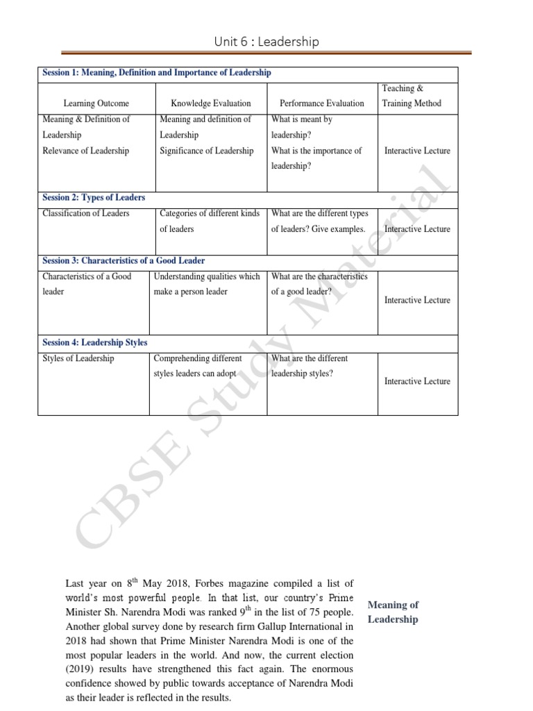 Understanding Leadership An Analysis Of The Key Aspects Of Effective