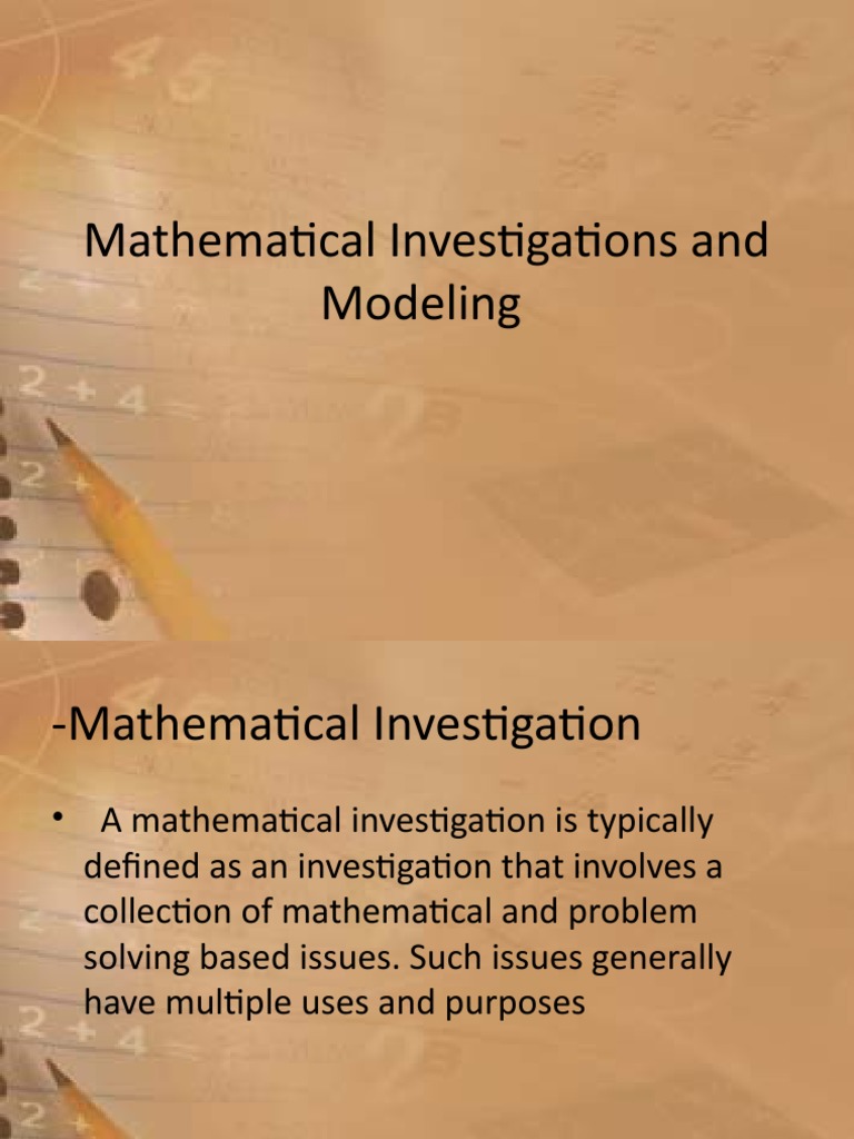 Mathematical Investigations Explained | PDF | Mathematics | Conjecture