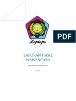 Laporan Hasil Wawancara