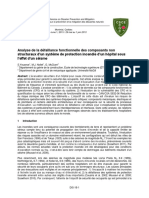 Analyse de La Défaillance Fonctionnelle Des Composants Non Structuraux D'un Système de Protection Incendie D'un Hôpital Sous L'effet D'un Séisme