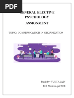 General Elective Psychology Assignment (Original)