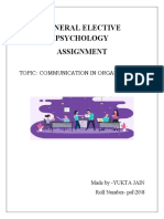 General Elective Psychology Assignment (Original)