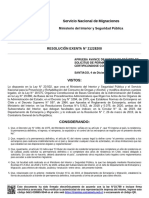 Servicio Nacional de Migraciones: Ministerio Del Interior y Seguridad Pública