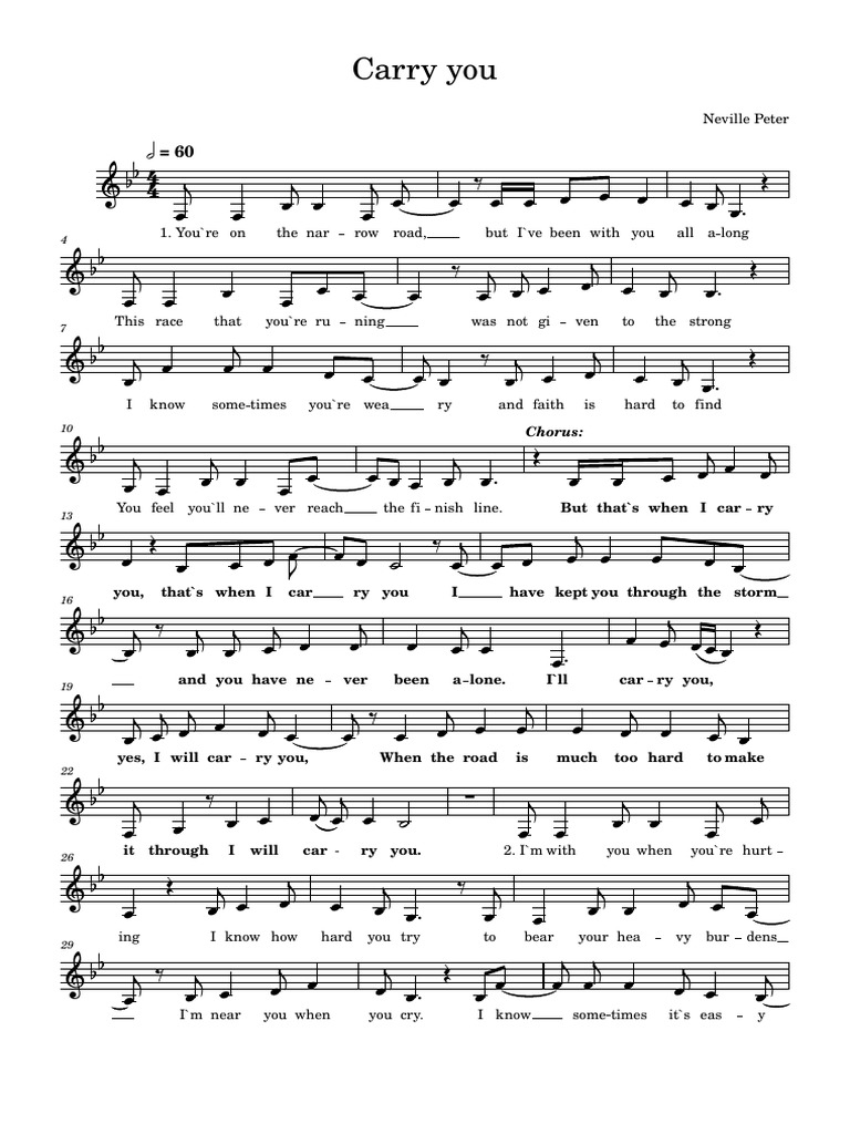 Carry You Original PDF
