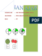 Bahan Ajar Kelas IV Matematika Pecahan Senilai