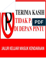 Terima Kasih: Tidak Parkir