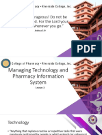 1 Managing Technology and Pharmacy Information System