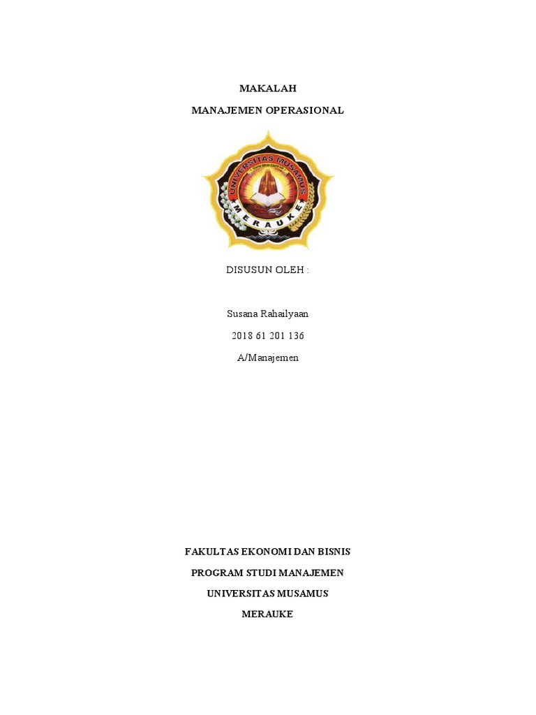 Manajemen Operasional: Just In Time dan Ramping | PDF