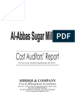 01 Al Abbas Cost Audit Report 2016 Sugar Segment