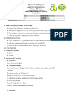 I-Objectives/Learning Outcomes:: Danlagan Elementary School