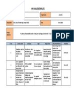 Gap Analysis Template: Project Name Project Name