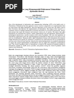 Faktor-Faktor Yang Mempengaruhi Pelaksanaan Telemedicine: (Systematic Review)