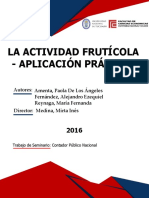 La Actividad Frutícola - Aplicación Práctica