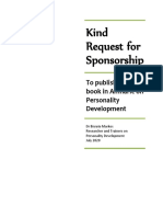 Request For Sponsorship To Publish The First Book in Amharic On Personality Development