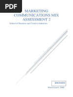 Marketing Communications Mix Assessment 2