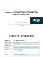 Informe de Avance Del Proceso de Regularización Ambiental