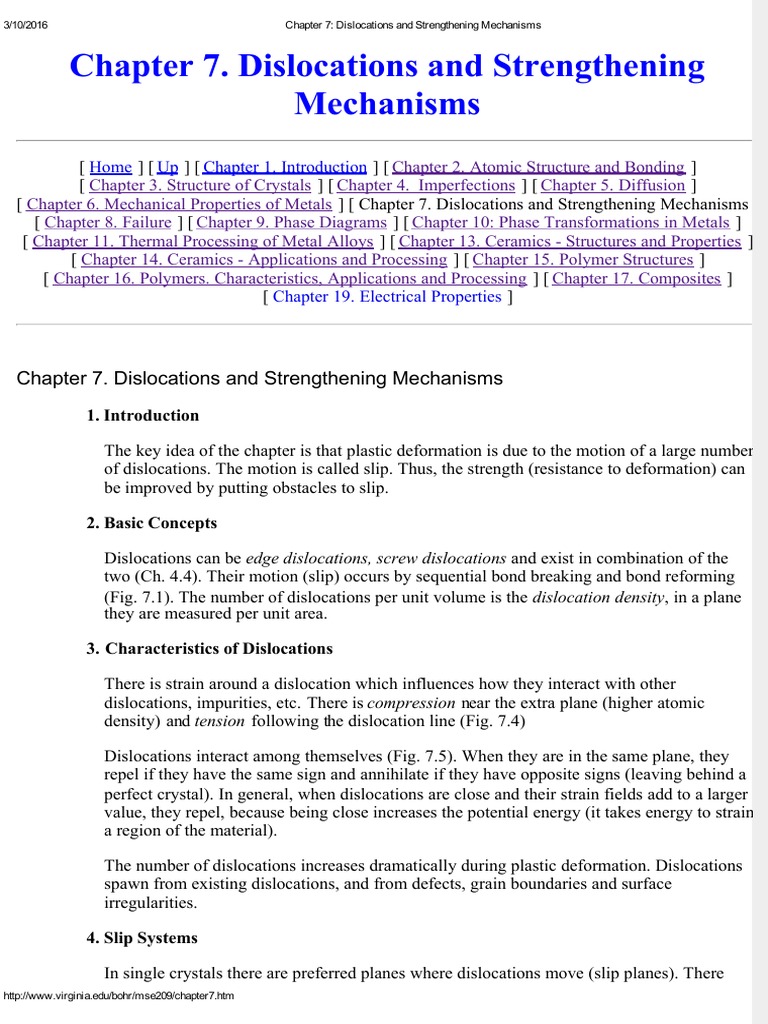 Dislocations & Strengthening Mechanisms | PDF | Dislocation | Crystallite
