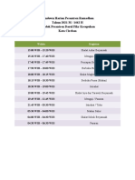 Rundown Harian Pesantren Ramadhan DARFIK