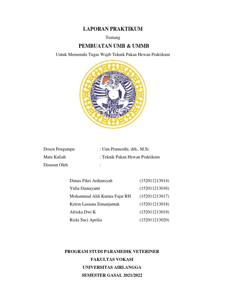 Pembuatan UMB dan UMMB untuk Ternak | PDF