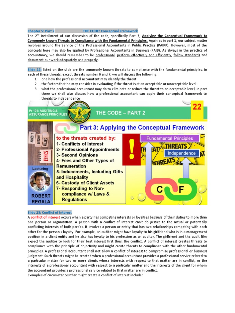 Commonly Known Threats To Compliance With The Fundamental Principles ...
