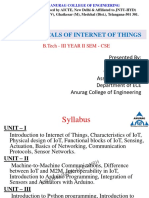 IoT Fundamentals at Anurag College