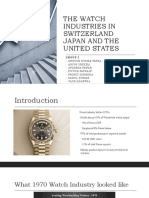 The Watch Industries in Switzerland Japan and The United States