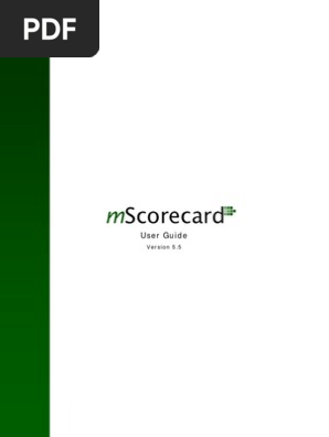 mScorecard User Guide