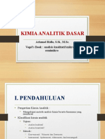 Pengantar Kimia Analitik Dasar-1