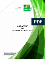 Cadastro de Autoridades 2021