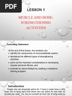 Lesson 1: Muscle and Bone-Strengthening Activities