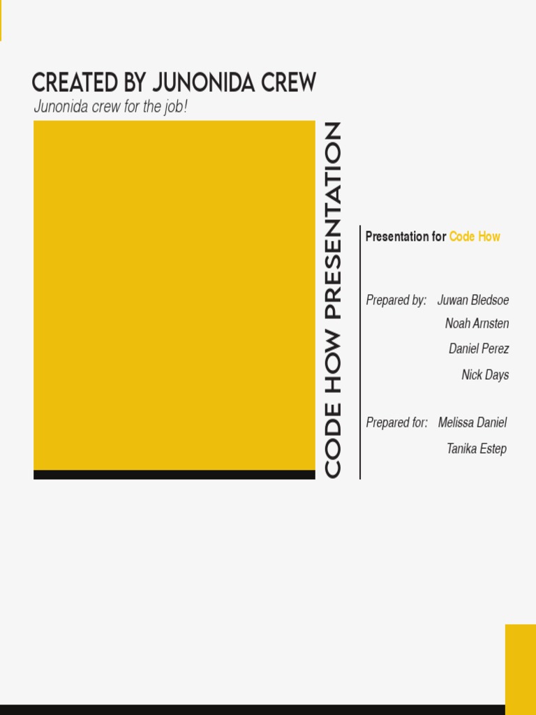 Code How Final Presentation | PDF | Design | Communication Design