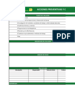 Anexo 35. Formato de Acciones Correctivas y Preventivas