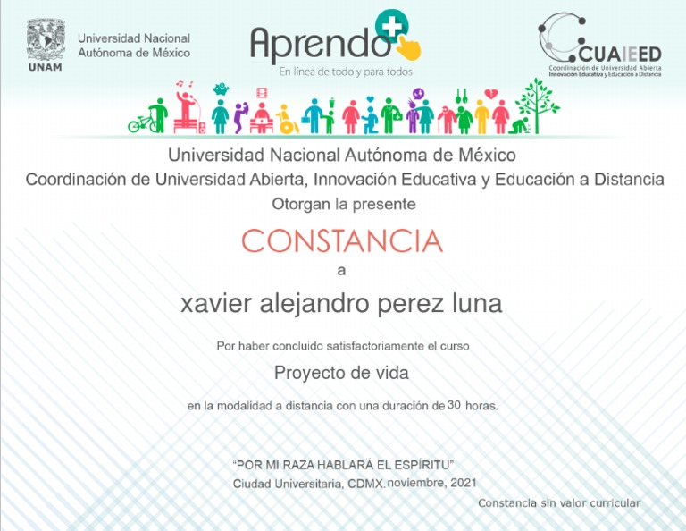 Perez - Luna.xavier - Alejandro - Proyecto de Vida | PDF