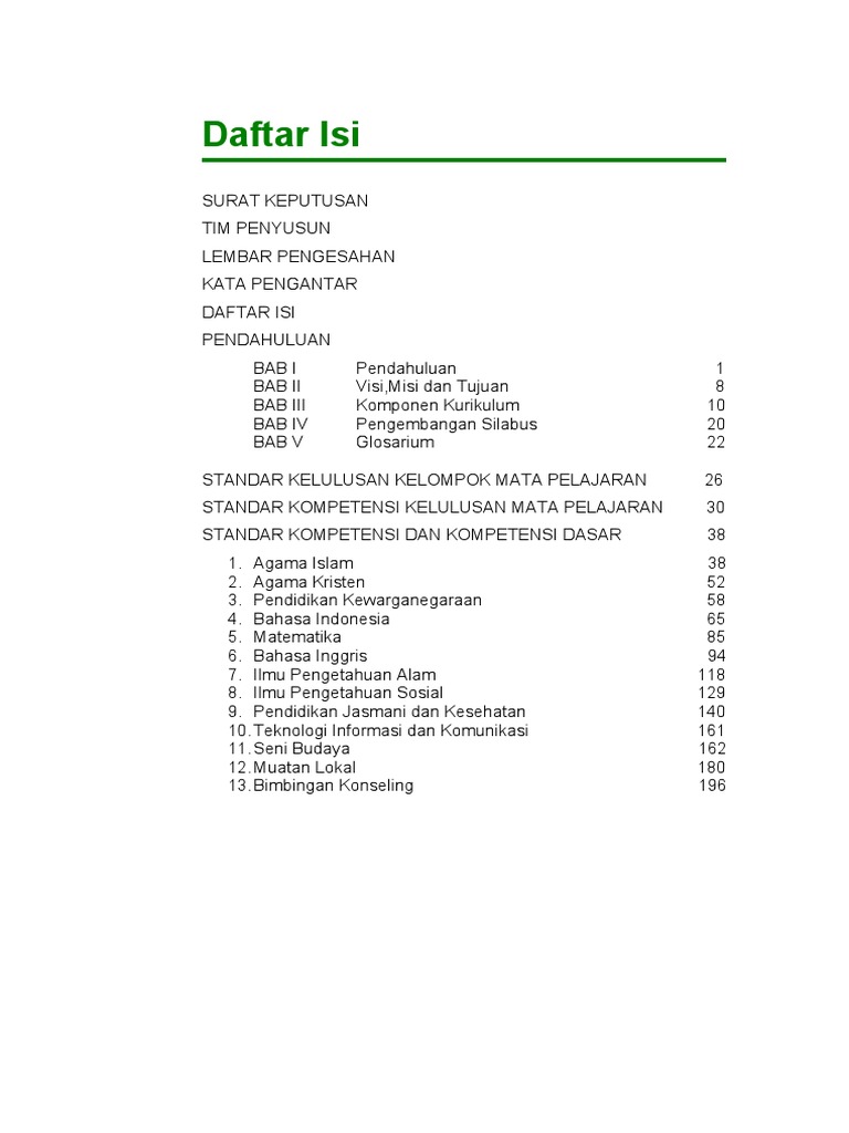 KURIKULUM SMP 0910