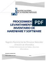 Procedimiento Levantamiento de Inventario de Hardware y Software