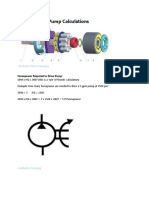 Hydraulic Pump Calculations