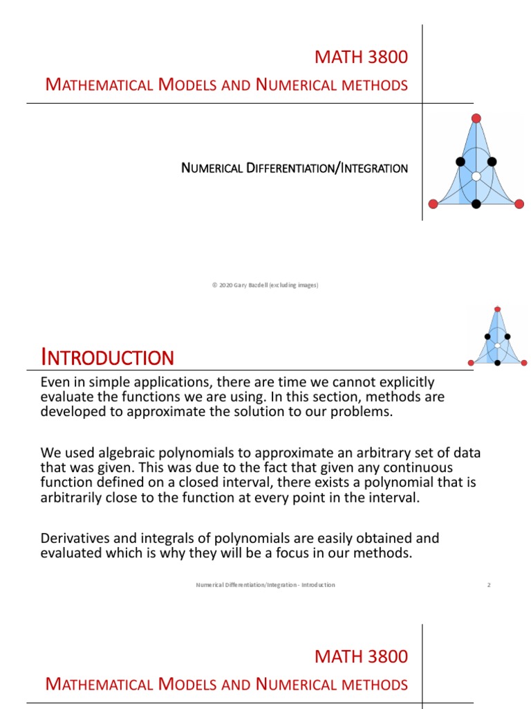 5 - Numerical Diff and Int | PDF | Derivative | Normal Distribution